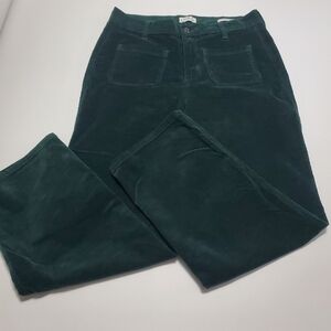 Wonderly Dark Green Corduroy Pants Vintage Straight